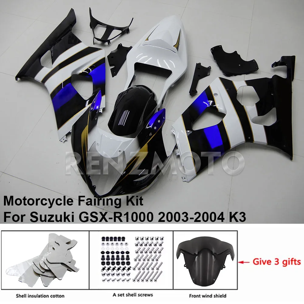 

For Suzuki GSX-R1000 2003-2004 K3 Fairing Motorcycle Set Body Kit Decoration Plastic Guard Plate Accessories Shell S1003-120a