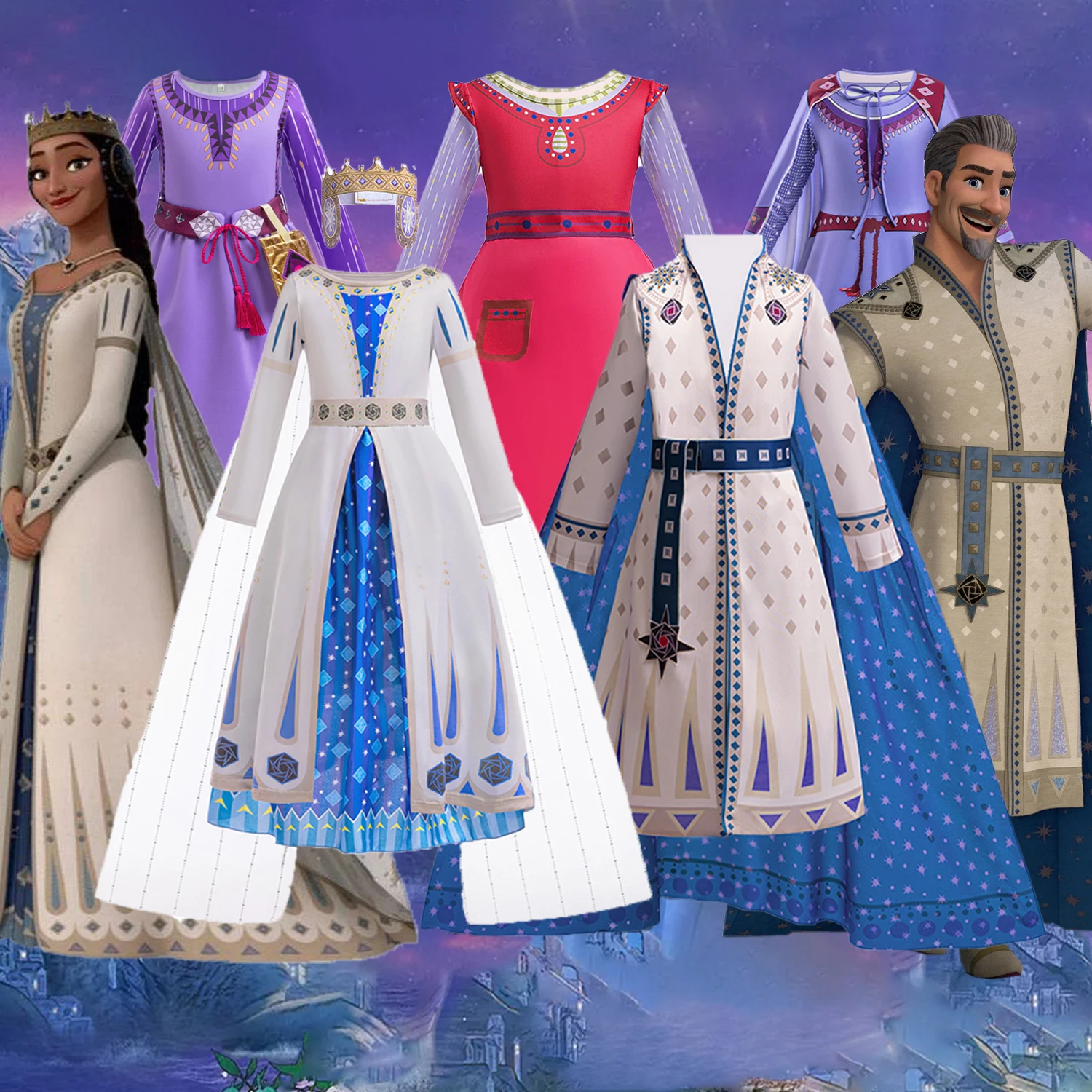 Disney Wish Vestiti Halloween Tinkerbell Costume Vestito Carnevale