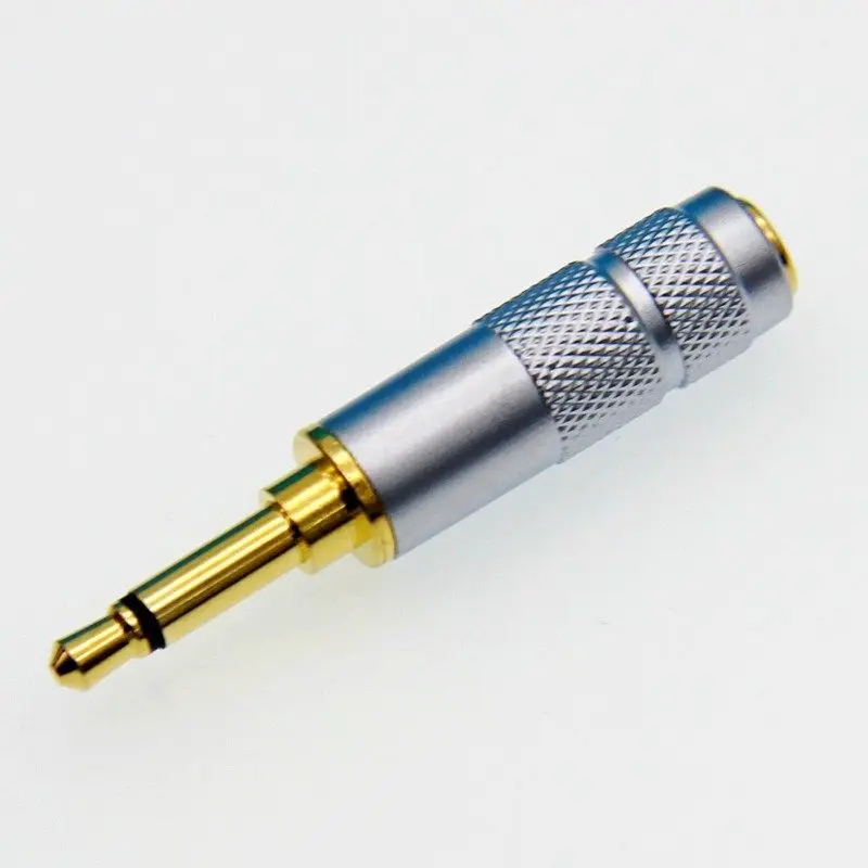 HIFI 순수 구리 3.5mm 모노 남성-3.5 1/8'' 스테레오 여성 오디오 커넥터 어댑터(헤드폰 앰프 스피커 마이크용)