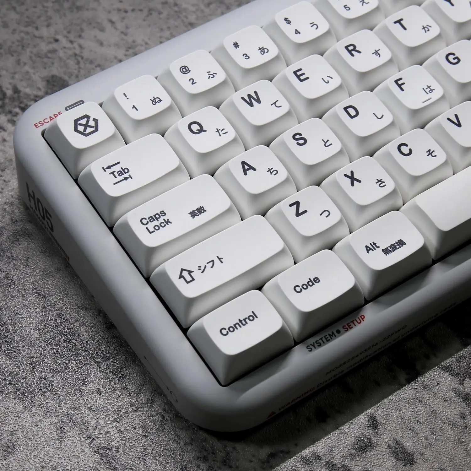 K135 Минималистичная белая клавиатура PBT термосублимация XDA Краткая японская Корейская клавиатура