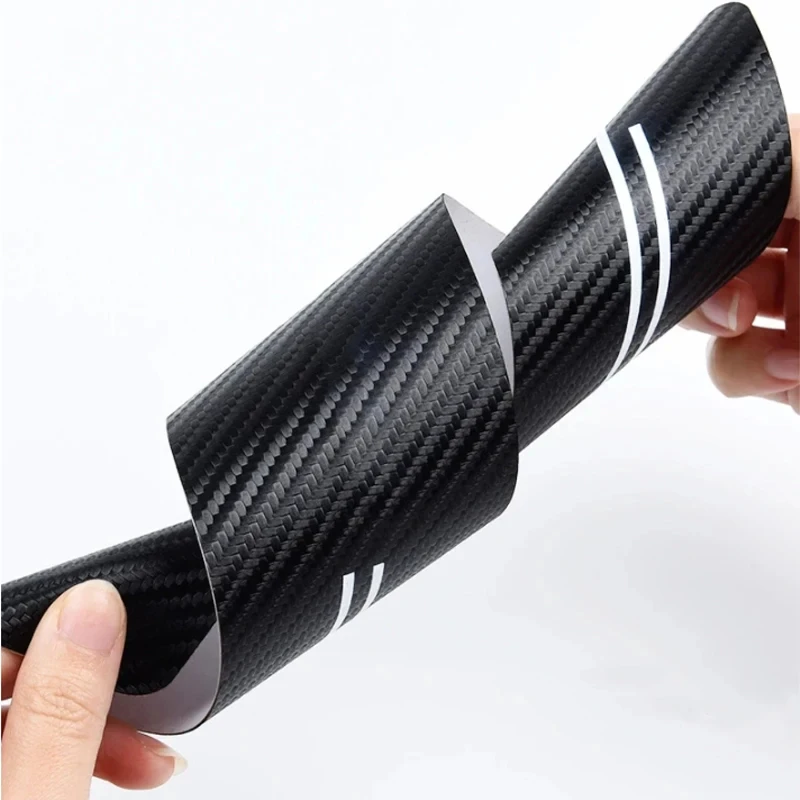 4Pcs Car Accessories for Clio II III IV V 2 3 4 5 BR CR BH KH BF 2001-2023 Car Stickers Threshold Strip Carbon Fiber Interior 2