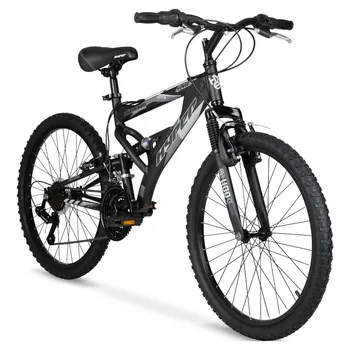24" Havoc Mountain Bike, Youth/Adult, Recommended Ages 10-14 Years Old, Black 2