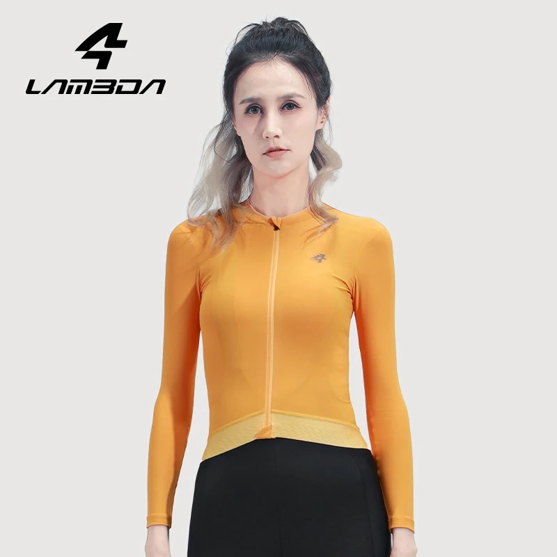 LAMEDA Spring Cycling Jersey UV Proff Mountain Road Bike Long Sleeve Jersey Riding Shirt Women's MTB Clothing