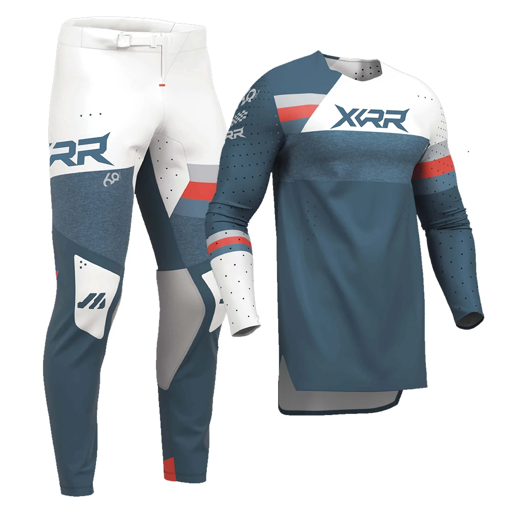 XCRR 모토크로스 저지 및 팬츠 콤보 엔듀로 오프로드 남녀 레이싱 슈트 MX MTB 다운힐 라이딩 더트 바이크 기어 세트 성인용