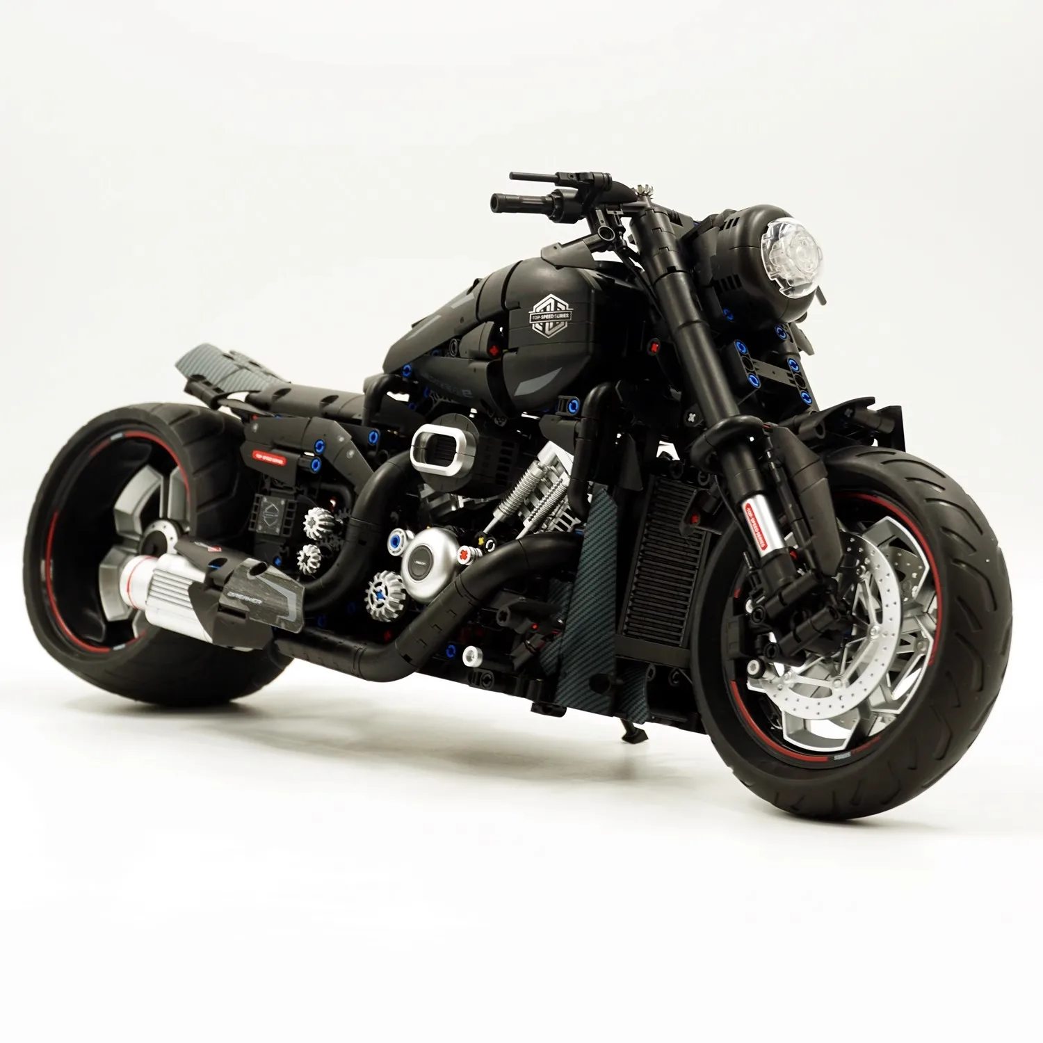 Guley Harley Motorcycle Building Blos Precision Mechanical Adult Assembly Moc Motorcycle Model Toy for Boys And Girls