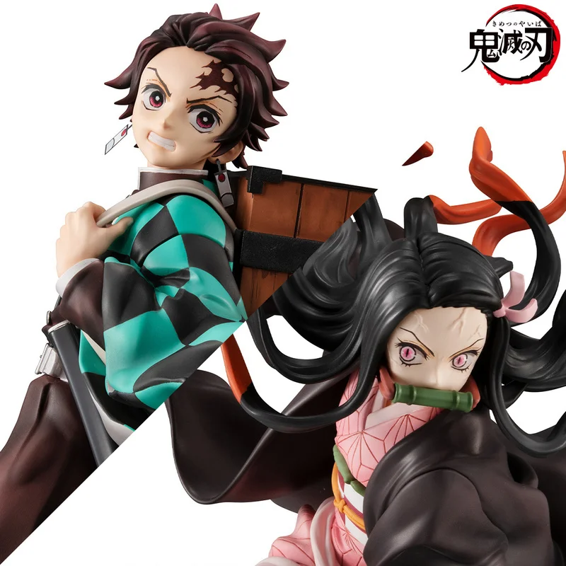 

2023 Anime Action Figure Demon Slayer Kamado Tanjirou Kamado Nezuko High Quality Collectible Toys Model Desktop Ornaments Gift