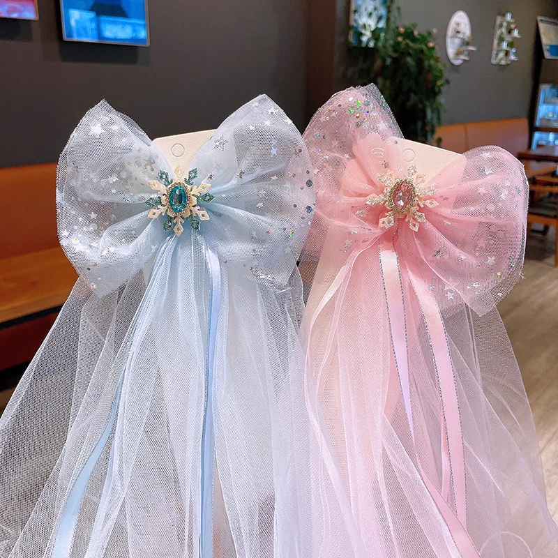 

Милые детские заколки для волос в виде короны, модные украшения для волос для девочек с цветами и вуалью, розовые аксессуары для волос