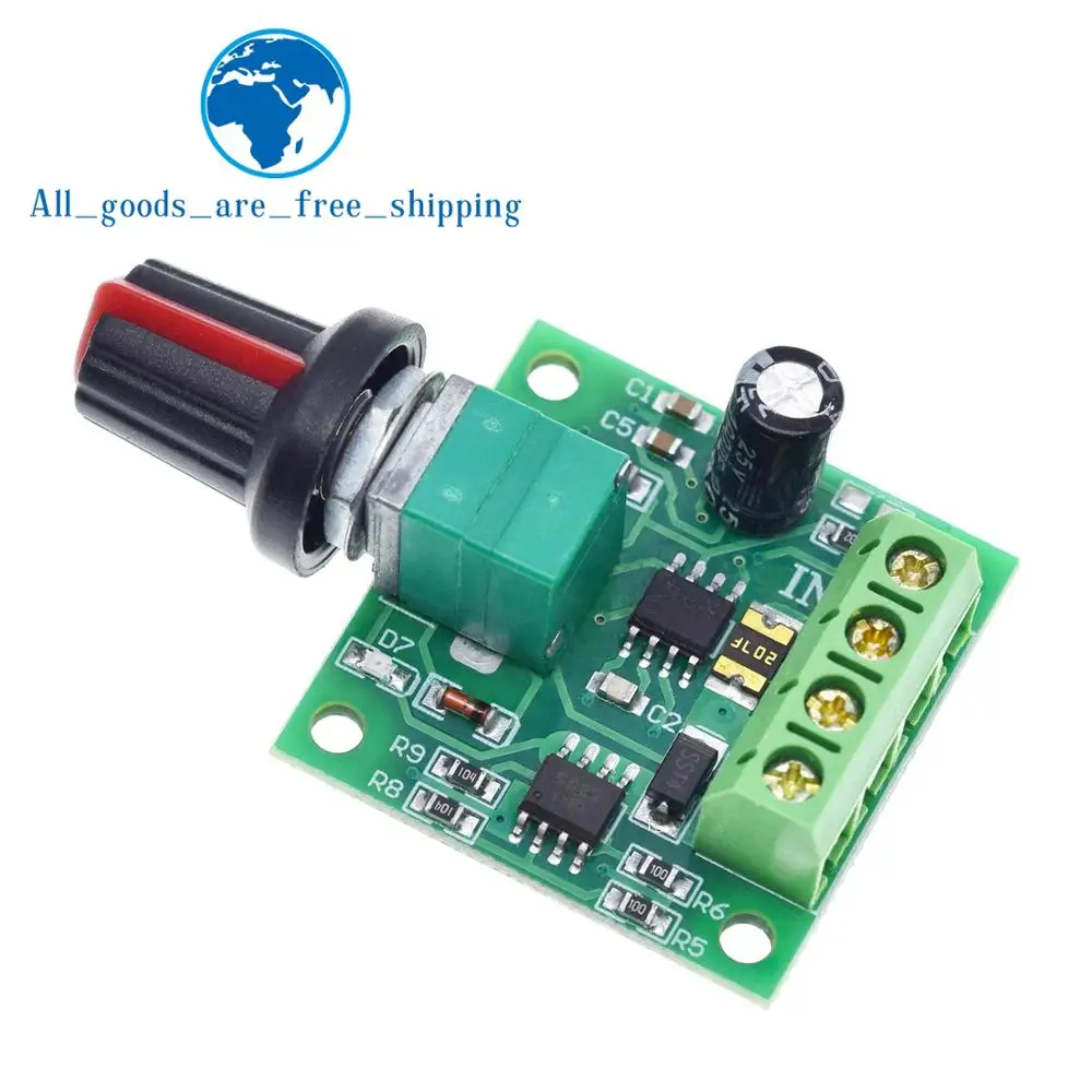 TZT DC 1.8V 3V 5V 6V 12V 2A PWM Motor Speed Controller Low Voltage Adjustable Drive Module dc motor speed controller,motor speed controller,electric motor speed controller