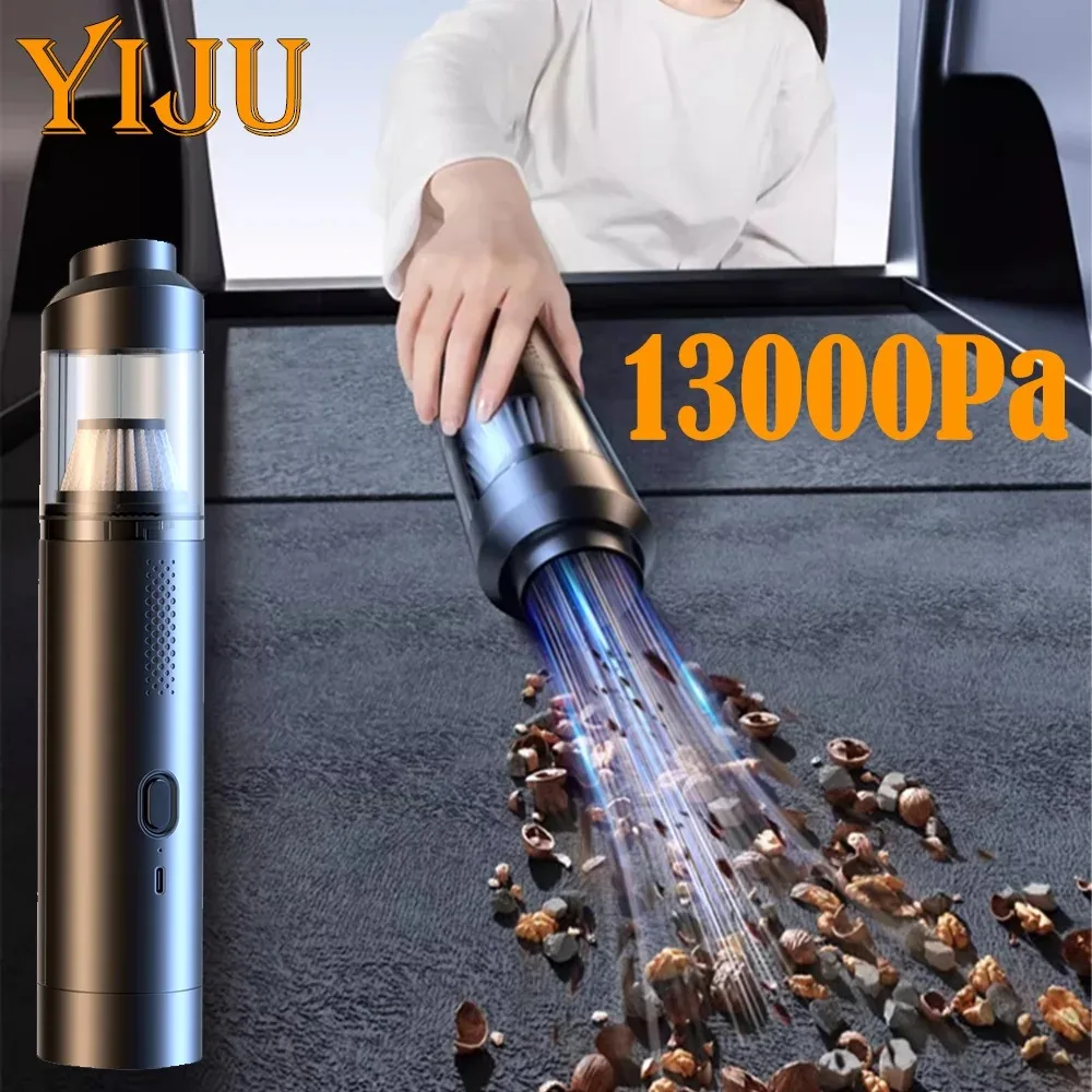 YIJU 13000pa Car Vacuum Cleaner High-power Mini Charging Multifunctional Blowing And Suction Handheld Car Vacuum Cleaner