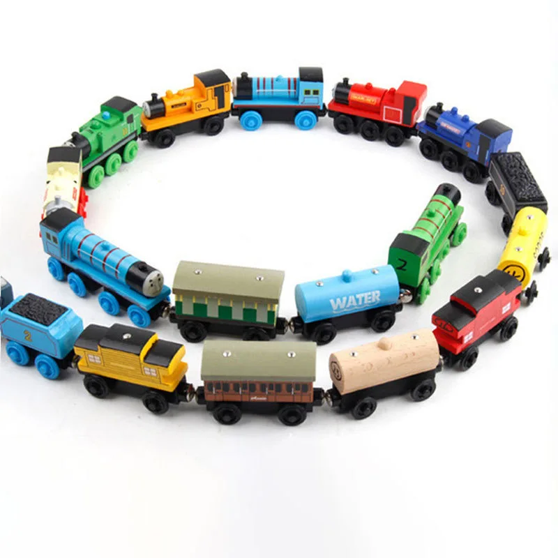 توماس آند فريندز لعبة جيب القطار الخشبي جوردن ديزل موللي ليدي توبي رايل توماس قطار لعبة مجسمة للأطفال هدية عيد ميلاد