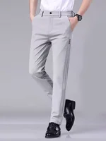 Western style men's business formal wear spring and summer men's casual Korean version nine point suit pants slim fit pants 1