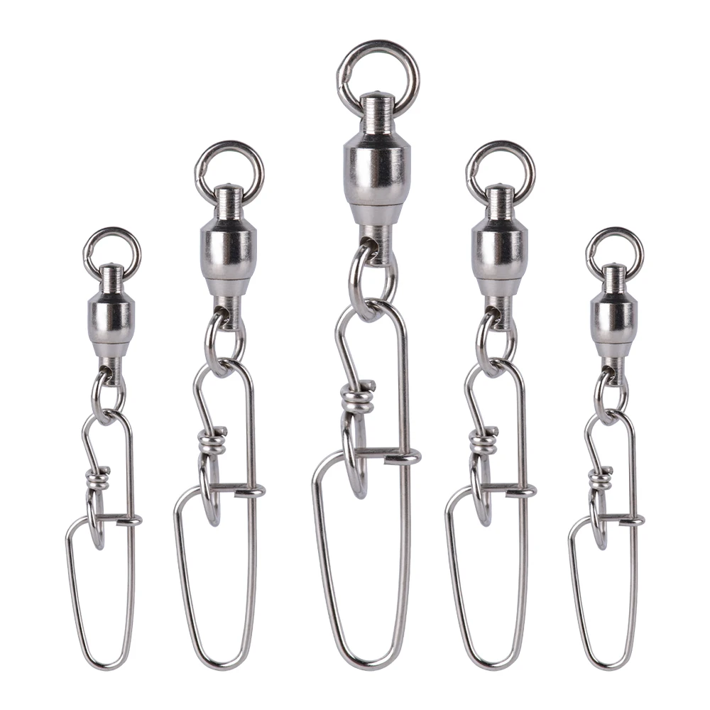 Ball Bearing Fishing Rolling Swivel Stainless Steel Fishing
