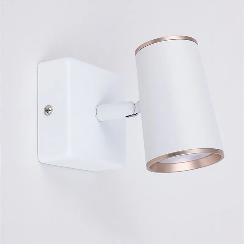 Indoor 7W GU10 Led Ceiling Wall Light Modern Style Folding 360° Rotation Home Hotel Bedroom Livingroom Bedside Reading Wall Lamp