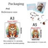 Interesting Cat Wooden Puzzles for Adults Kids Wood DIY Crafts Animal Shaped Christmas Gift Intelligent Wooden Jigsaw Puzzle 5