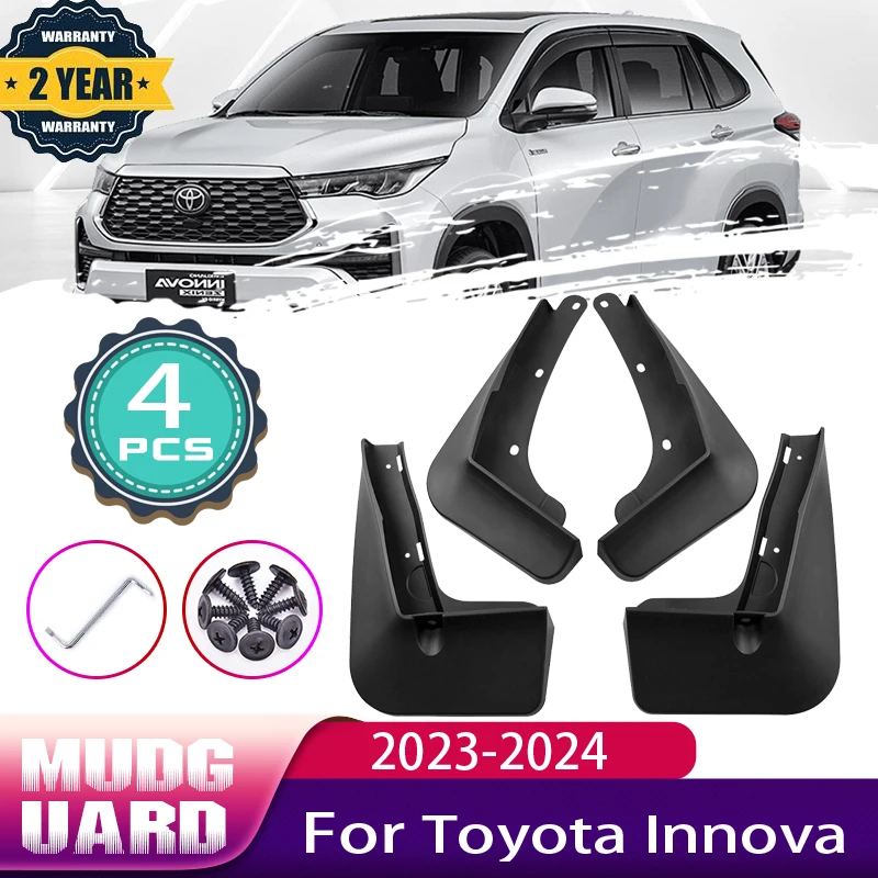 Paraspruzzi Auto Per Toyota Innova 2023 Accessori Kijang Innova Zenix Ag10 2024 Parafanghi Anteriori Posteriori Paraspruzzi Parafango Paraspruzzi