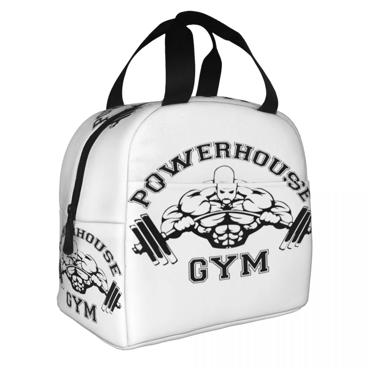Powerhouse Gym Insulated Lunch Bags for Work School Bodybuilding Fitness Portable Thermal Cooler Bento Box Women Kids