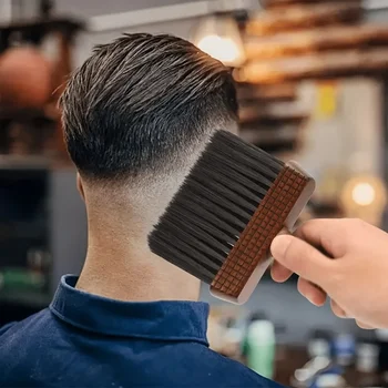 Spazzola per la Pulizia dei Capelli, Strumento Specializzato in Legno per Parrucchieri, con Manico in Legno Naturale per Pulizia e Bellezza