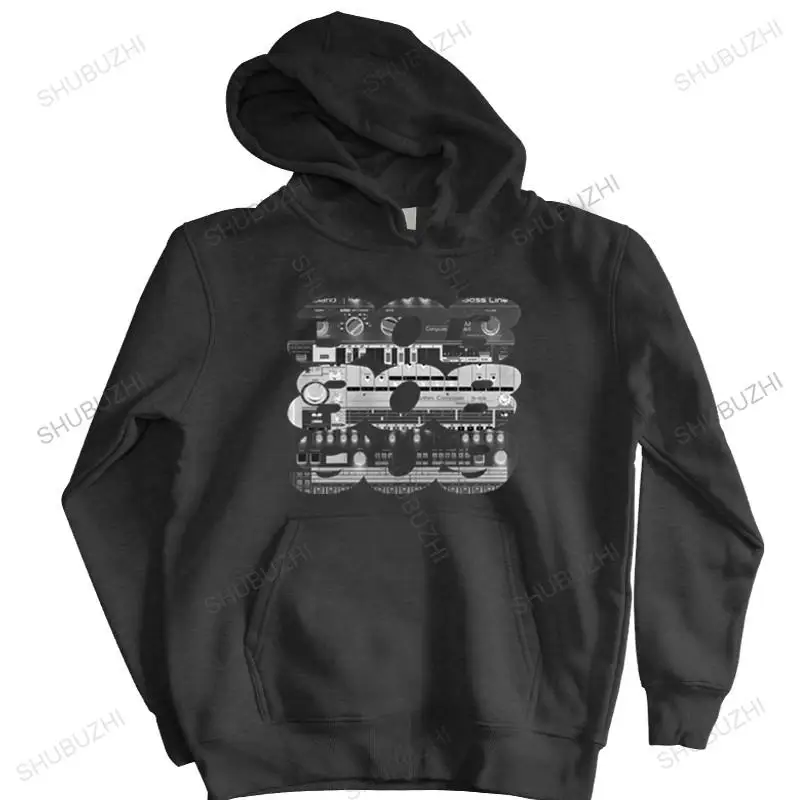 Felpa Con Cappuccio Invernale Acid 303 808 909 Felpe Con Cappuccio-Roland Synth Trax 88 Old School House Anni '90 Techno Unisex Pullover Outwear Felpe