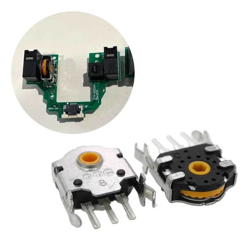 TTC 8mm Multicolor Mouse Wheel Encoders - Silver, Green, Gold
