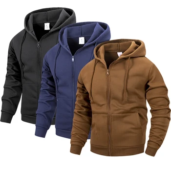 Men's Zip-Up Hooded Sweatshirt 1
