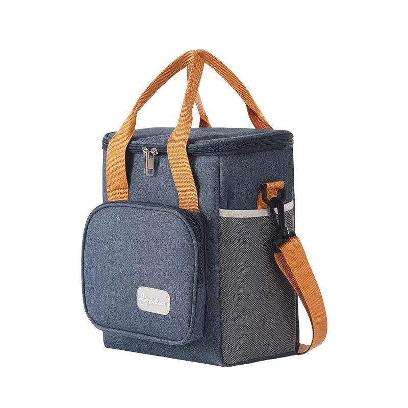 Double-layer Insulation Bag Crossbody Lunch Box Office Worker Student