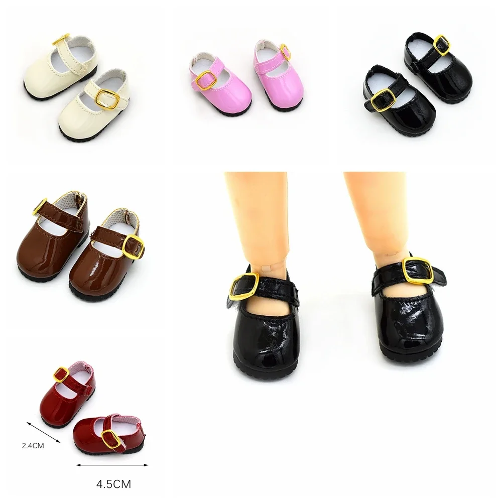 

5 Colors BJD Doll Accessories 4.5cm PU Leather Shoes Blyth Doll Shoes 1/6 bjd Doll Shoes Foot Wear Doll Accessories Girl Gift