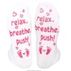 Labor and Delivery Inspirational Fun Non Skid Push Socks for Maternity -"Baby You're Worth It!" 6