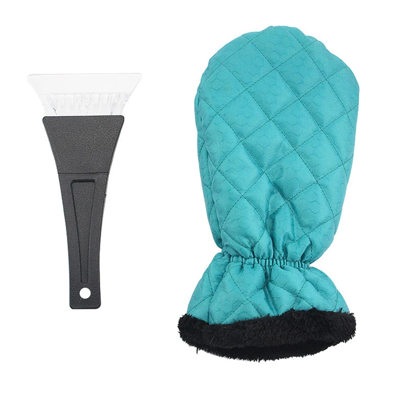 Ice Scraper Mitt for Car Detachable Cleaner No Scratch for Car Waterproof Snow Remover Glove