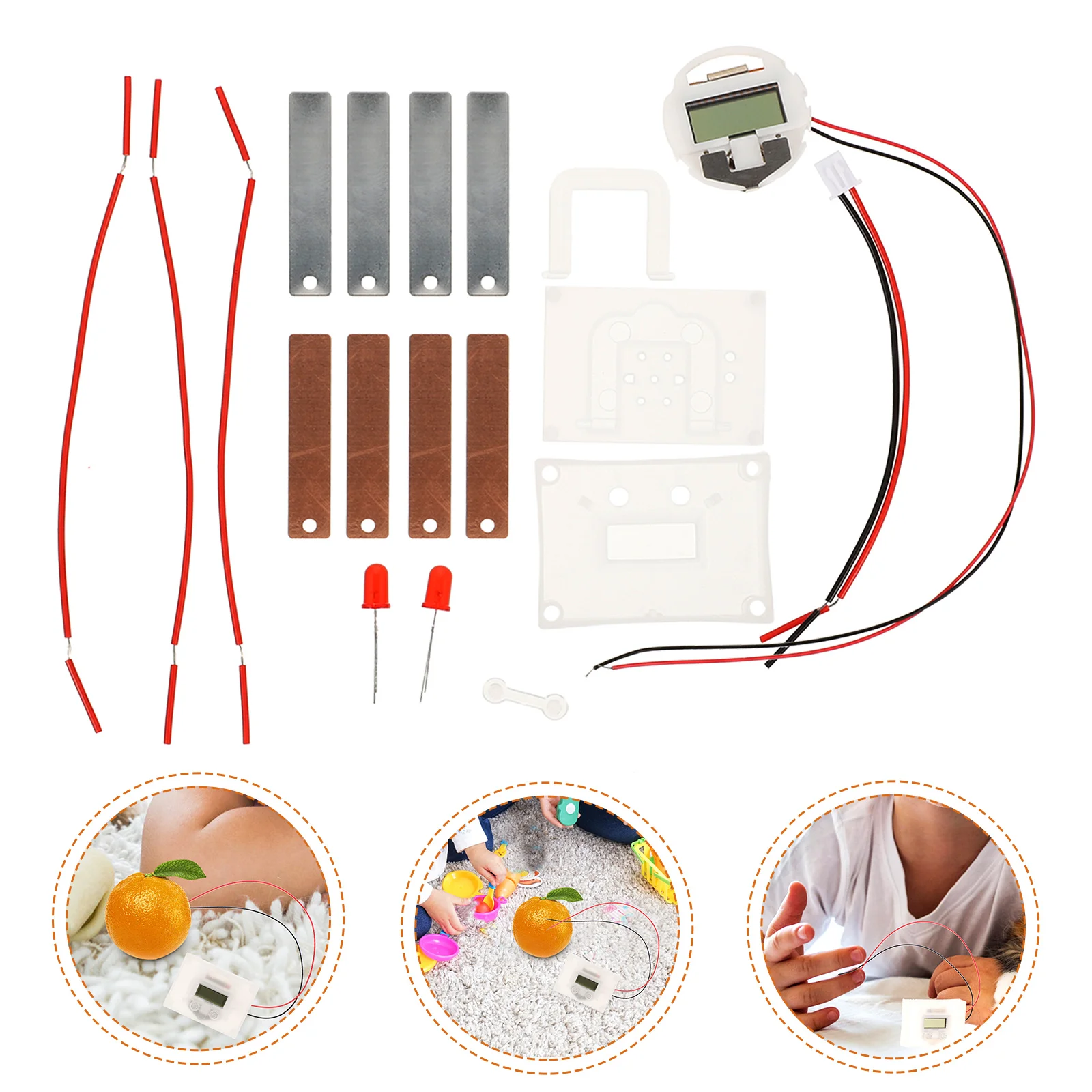 Fruit Experiment Device School Making Kit Student Toy Science Toys Potato Clock Physics Kits