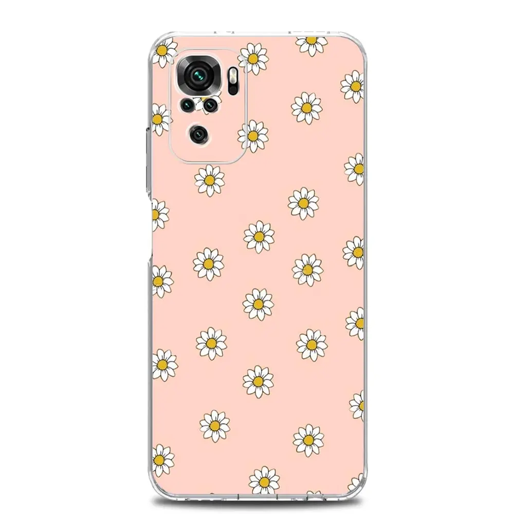 Daisy Graphic Printed Clear TPU Phone Case Cover