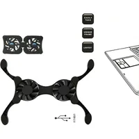 Cooler Stand Laptop Cooler Low Noise Cooling Portable Ultra Slim Gaming Laptop Cooling Pad Prevent Overheatin for 7-15 in Laptop - Image 3