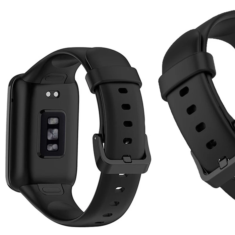 Premium Silicone Sport Strap for Fitness Watch - Soft Replacement Bracelet Strap