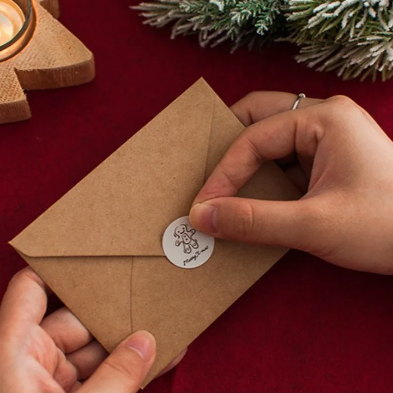 Vintage Merry Christmas Greeting Cards with Envelopes and sticker Holiday Greeting Cards Assortment Christmas Card Set