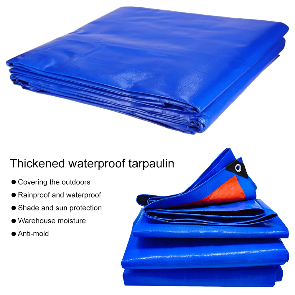 Tarpaulin Waterproof 2Mx2/3/4M Multi Purpose Cover for Camping Patio Boat Roof Tent waterproof tarpaulin waterproof tarp tarpaulin rain cover