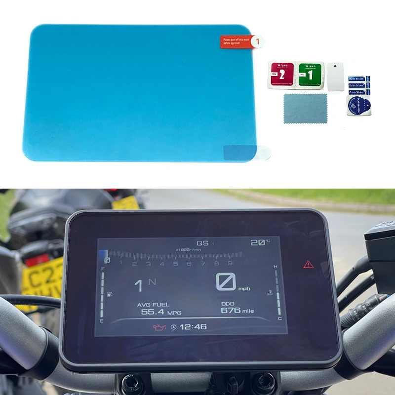 Fit For YAMAHA MT07 MT 07 Cluster Scratch Protection Film Dashboard Screen Protector MT-07 Motorcycle Accessories