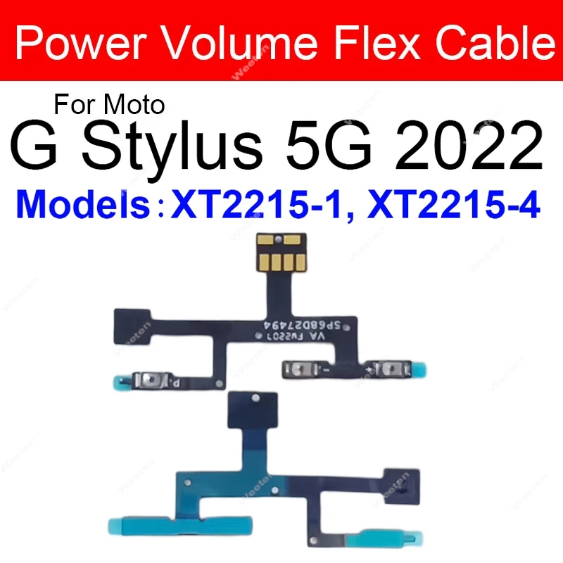 Enhanced Side Key Switch Control Flex Cable for Motorola Moto G Stylus 5G