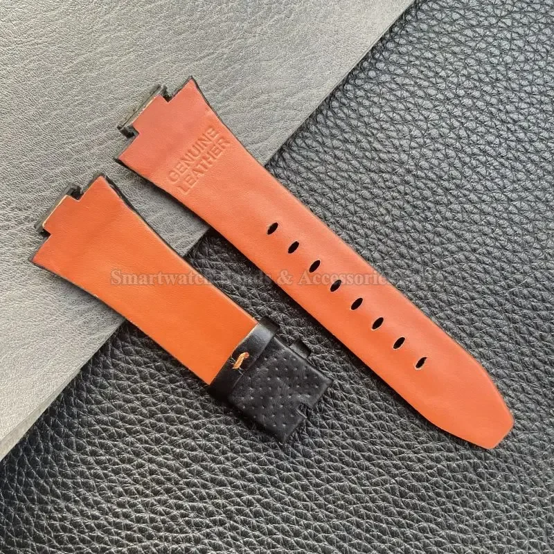 Leather Waterproof Watch Strap Replacement - 15x27mm