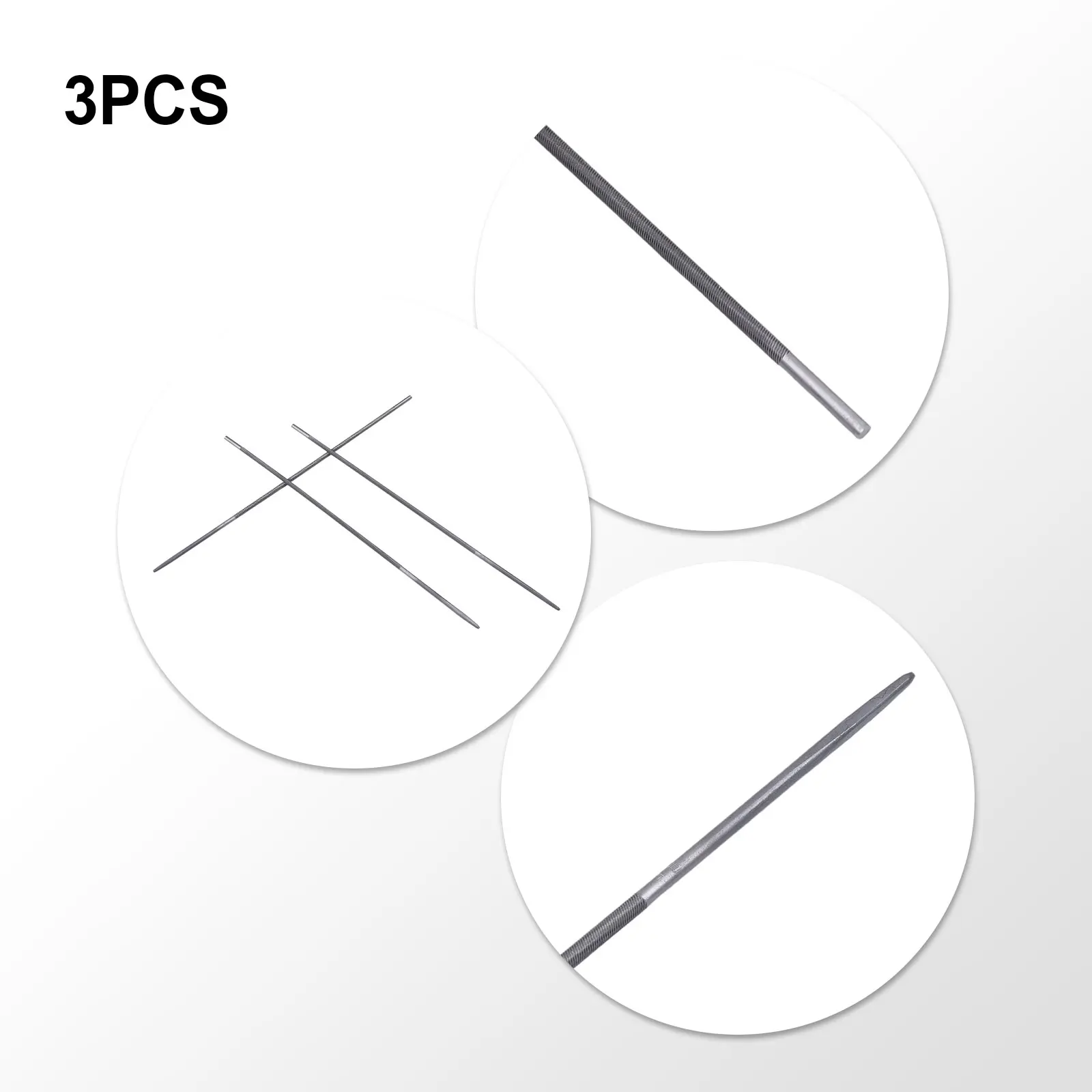 3Pcs 3.5mm Chainsaw Ener Files Chains Chainsaw Sharpening Tool Accessories