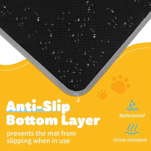 Cat Litter Mat Large Size Non Slip Pet Litter Box Filter Mat Double Layer Wear Resistant Waterproof Cat Litter Mat Pet Supplies 4
