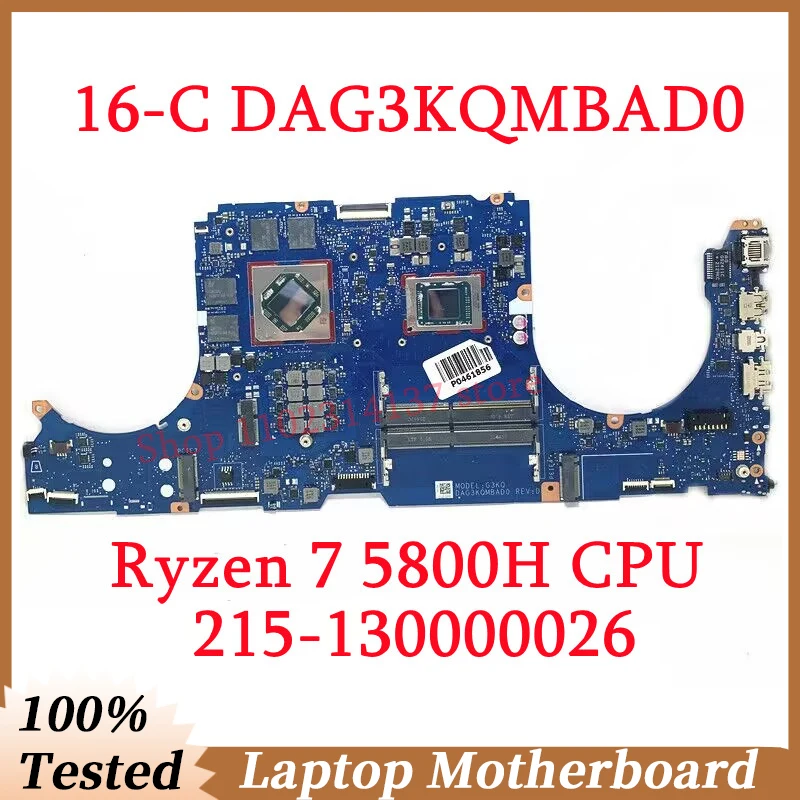 

For HP 16-C DAG3KQMBAD0 W/AMD Ryzen 7 5800H CPU Mainboard 215-130000026 Laptop Motherboard High Quality 100% Tested Working Well