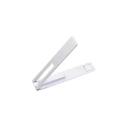 Magnetic Ultra Thin Foldable Metal Alloy Phone Stand (Silver 1 PCS)