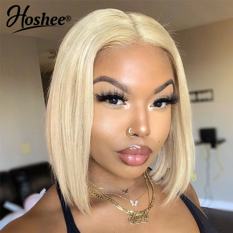 Mint Green Grey Colored Short Bob Pixie Cut 13X4 HD Lace Front Wig Brazilian Remy Human Hair Preplucked Transparent Frontal Wigs