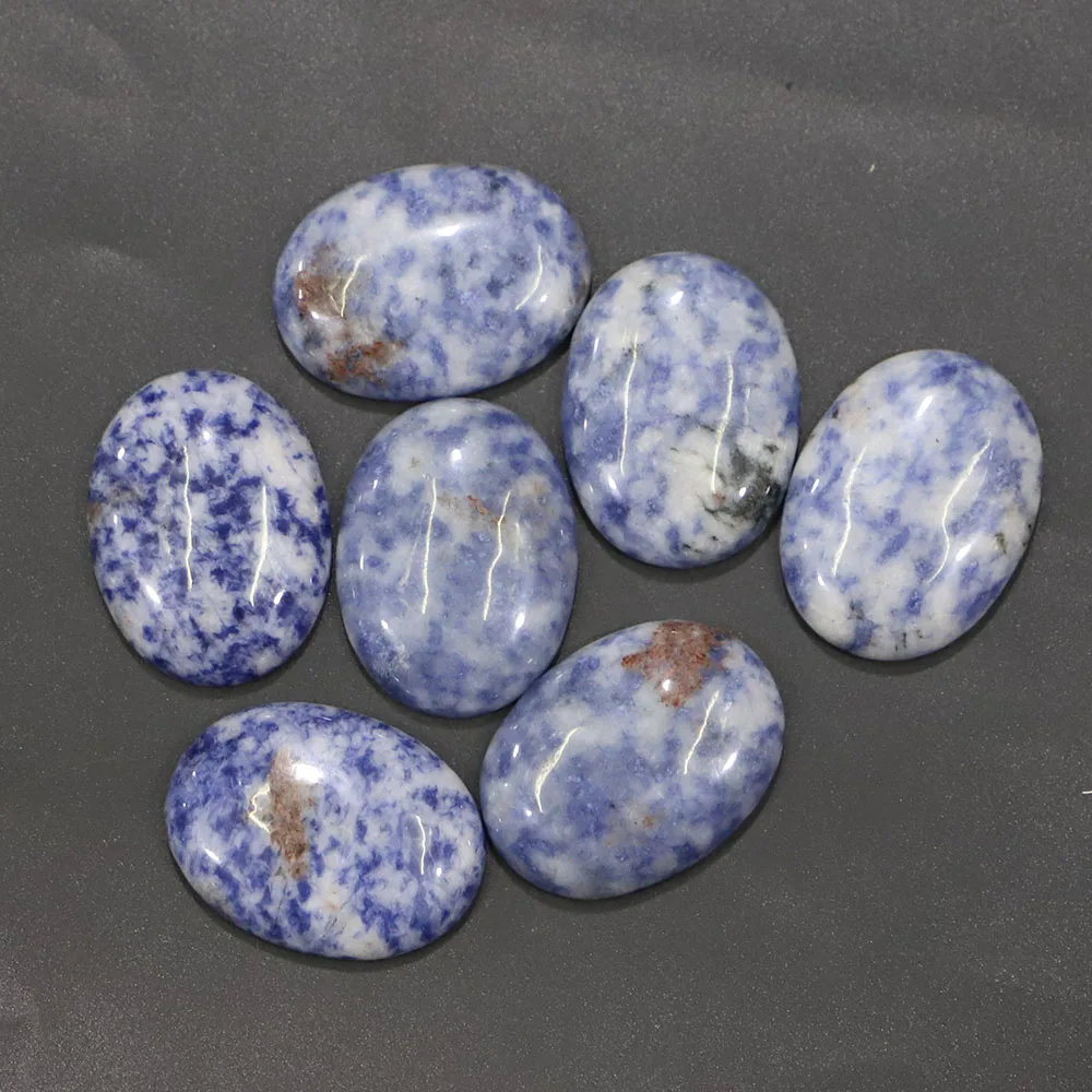 Free Shipping Natural Agate 40* 30mm Single Arc Oval Ring Face Ornaments Inset Bare Stone DIY Jewelry Making Wholesale 6Pcs/Lot