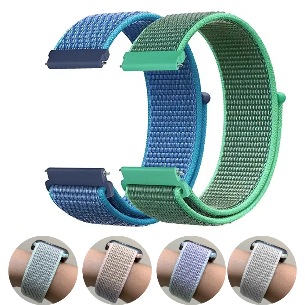 Nylon Sport Watch Band Bracelet - 20mm/22mm Adjustable Strap