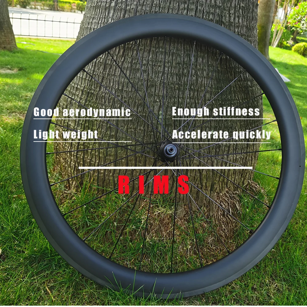 Carbon landsvägshjulset 700c fälgbroms ultralätt tubeless_voghion.com