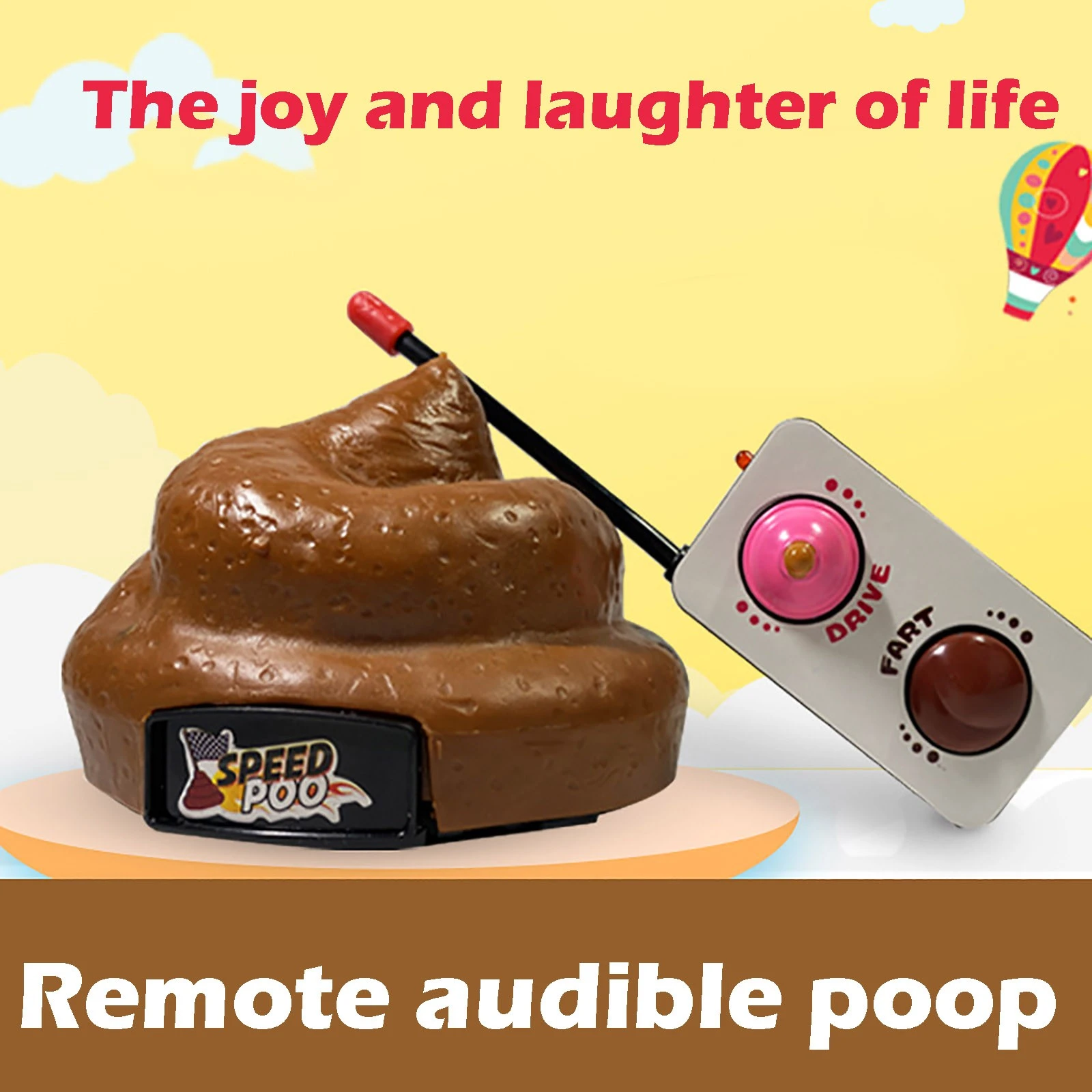 Remote Control Speed Poo Decompression Poop Toy Stool Funny Toy Remote  Control Car Trick People Trick Toy Kids Joke Prank Toys - Gags & Practical  Jokes - AliExpress
