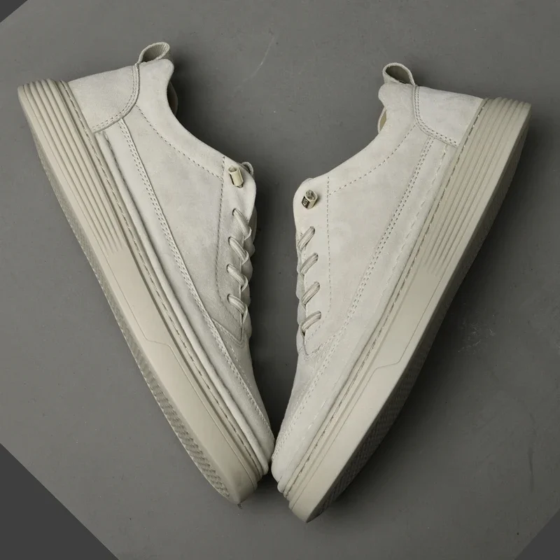 Mens Sneakers Genuine Leather Casual Skate Shoe Outdoor Driving Luxury Brand Male Vulcanize Shoes New Fashion Men Tenis Footwear 4