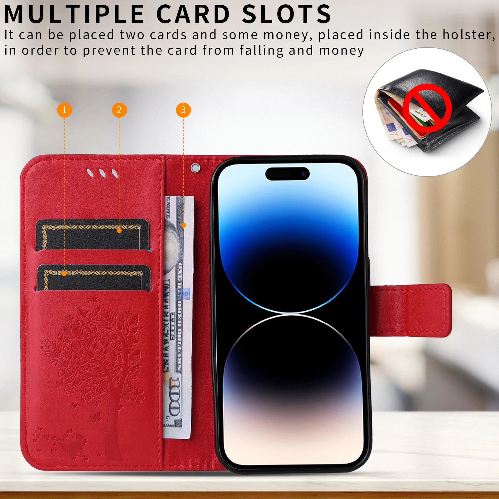 Premium Flip Wallet Case for OPPO Realme - Stylish Protective Cover
