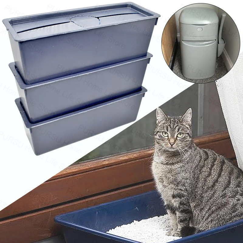 Disposal System Cat Litter Garbage Disposal 1/3Box Cat Litter Box