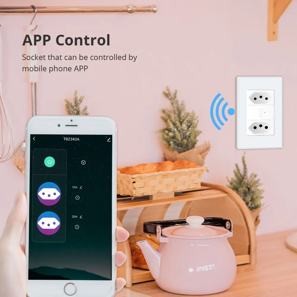 Zemismart-Prise brésilienne intelligente Tuya Zigbee, 10A, 20A, deux prises brésiliennes, Alexa Google Home, contrôle d'application Smart Life